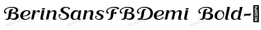 BerinSansFBDemi Bold字体转换